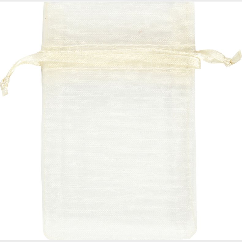 Organzapose - Str. 7x10 Cm - Rhvid - 10 Stk.