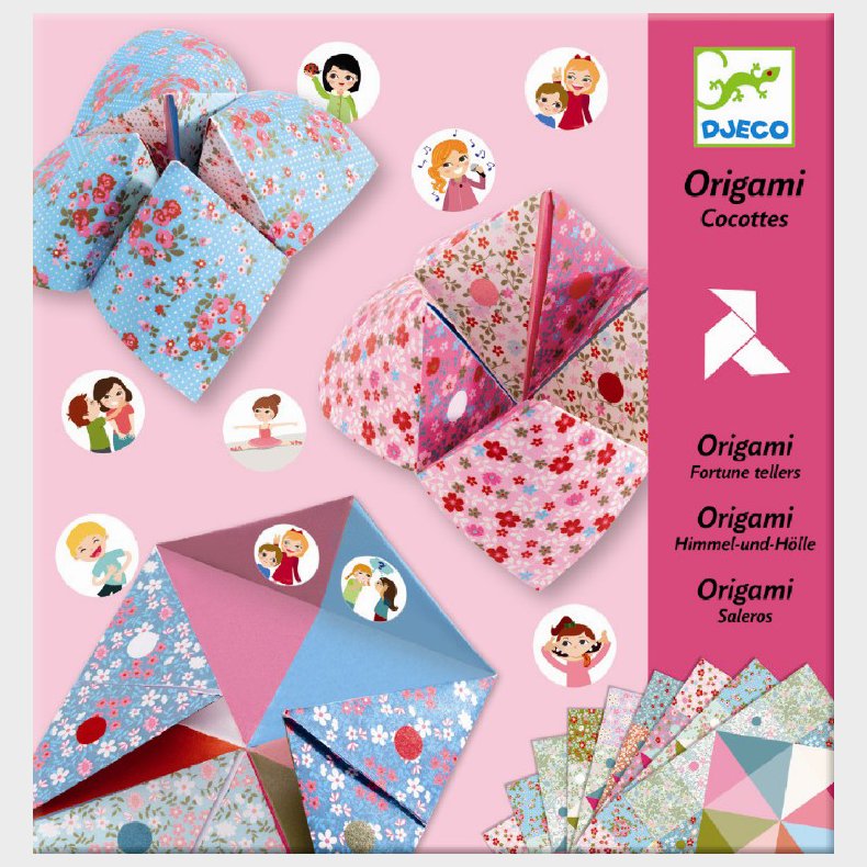Djeco | Origami - Flip-flappere i lyse farver