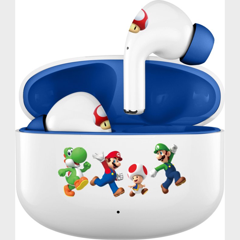 Super Mario - True Wireless Earbuds H�retelefoner Til B�rn - Hvid