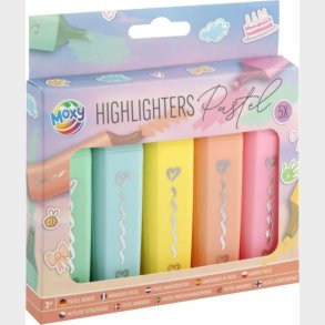 Overstregningspenne 4 Stk - Pastelfarver