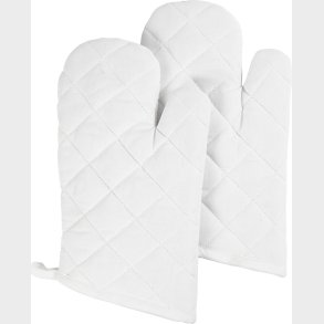 Ovnhandske - Str. 18x28 Cm - 145 G - Hvid - 2 Stk.