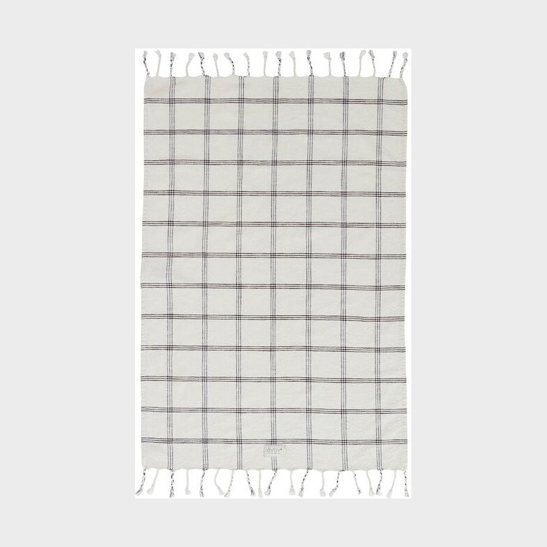 Oyoy Living Design - Kyoto Hndklde - 100x67 Cm - Hvid Ternet