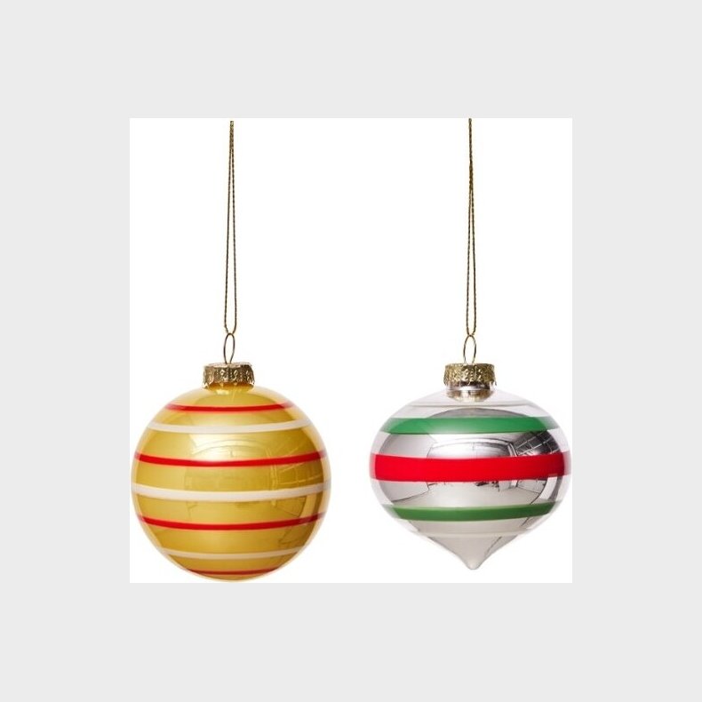 Oyoy Living Design - Vintage Julekugler I Glas - 2 Stk - No. 3
