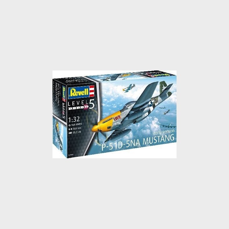 Revell - P-51d-5na Mustang Fly Byggest - 1:32 - 64148