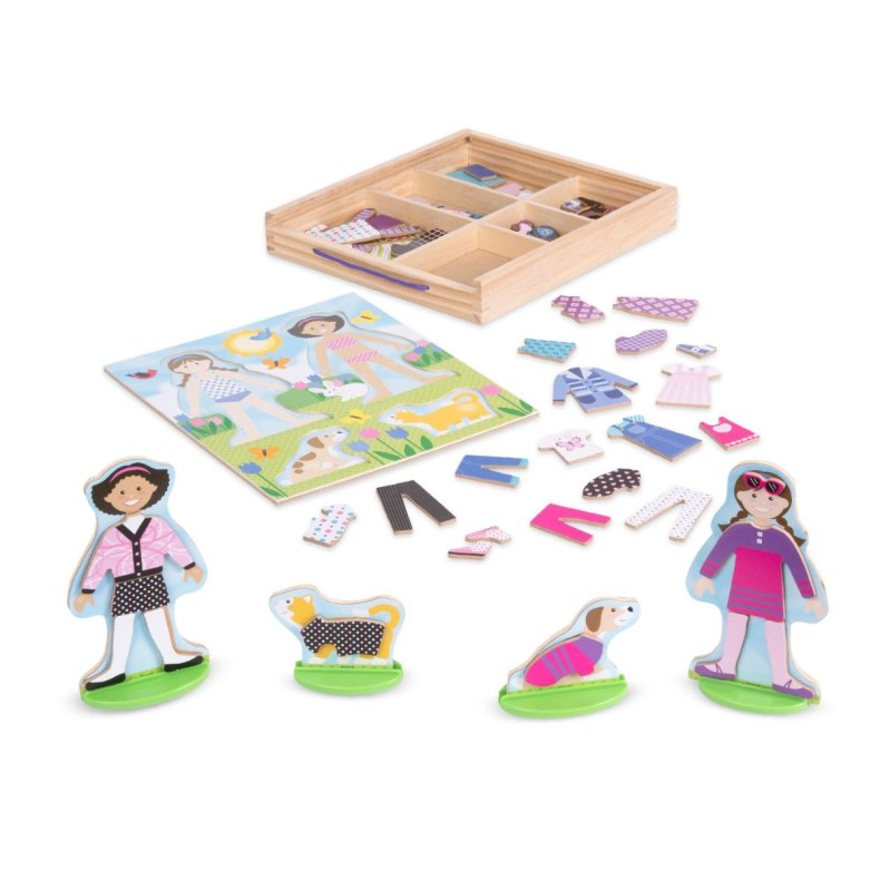 Melissa & Doug | Magnetisk pkldningsdukke, Bedste veninder
