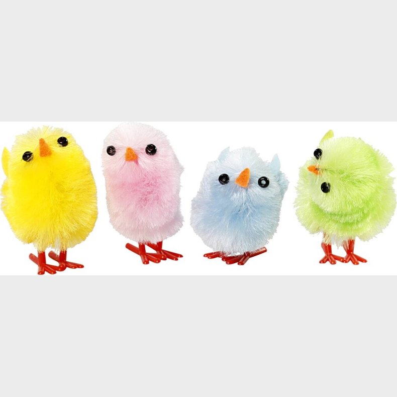 Pskekyllinger - H 30 Mm - Pastelfarver - 12 Stk.