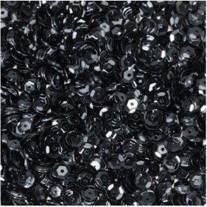 Pailletter - Sort - 5 Mm - 500 G