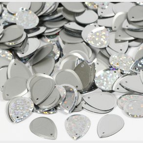 Pailletter - Drbe - Str. 14x19 Mm - Slv - 50 G