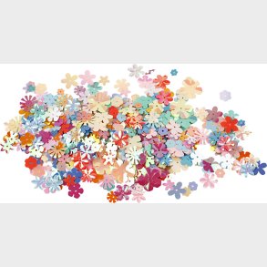 Pailletter -  5-20 Mm - Pastelfarver - 250 G