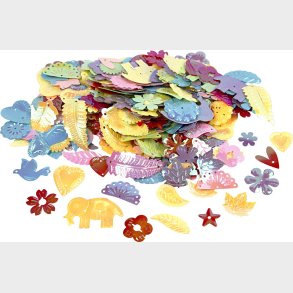 Pailletter - Str. 15-45 Mm - Perlemorsfarver - 30 G