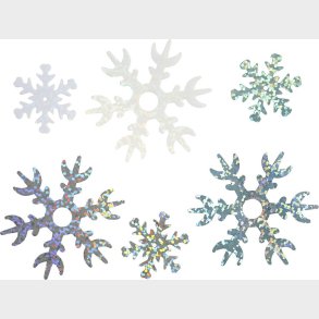 Pailletter - Str. 25+45 Mm - Lysebl - Slv - Hvid - 30 G