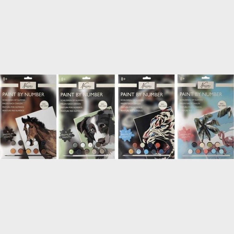 Paint By Number 33,5 X 23,8 Cm - Assorterede Design