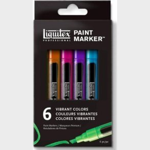 Liquitex - Paint Marker Tusser - 6 Farver - 2 Mm