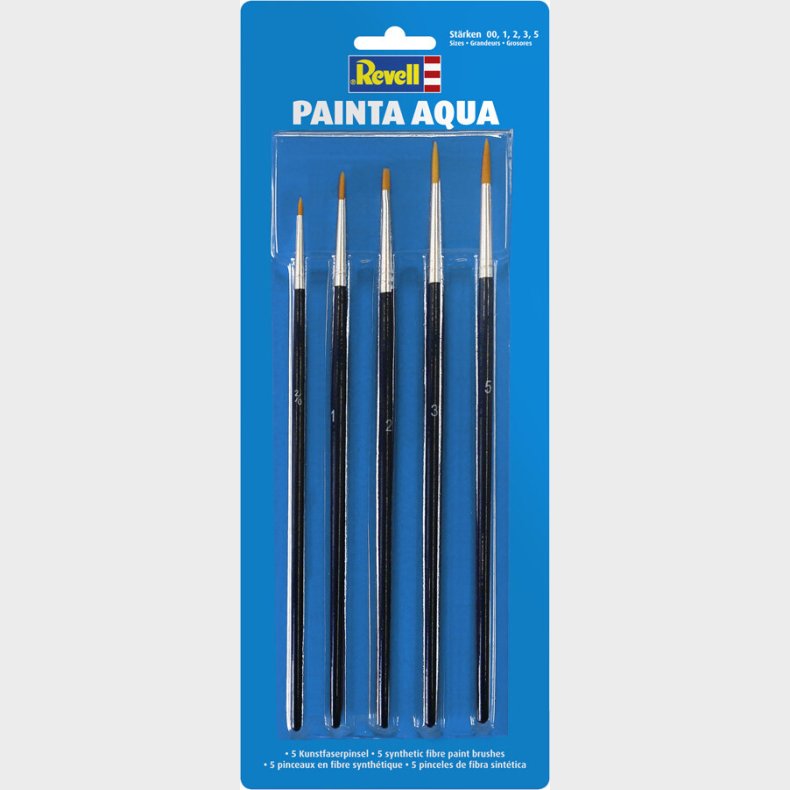 Pensels�t - Painta Aqua - Revell - 5 Stk