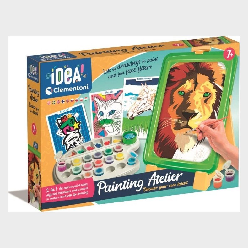 Clementoni - Bordstaffeli St Med Maling Og Motiver - Brn