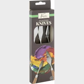 Paletknive Til Maling - Tr�skaft - 3 Stk - Nassau Fine Art