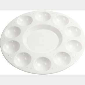 Palette - � 17 Cm - Hvid - 1 Stk.