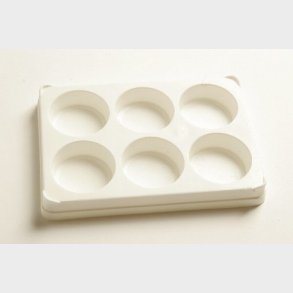 Palette Til Blokfarver, Plast 6 Rum - Artino