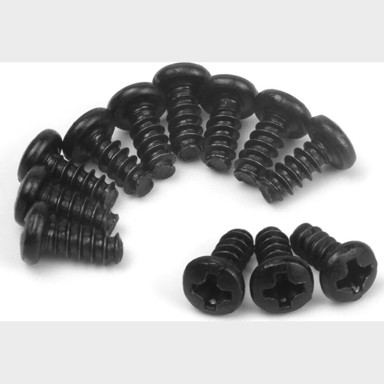 Pan Head Tapping Screws Pbho2.6�6mm (12pcs) - 540460 - Blackzon