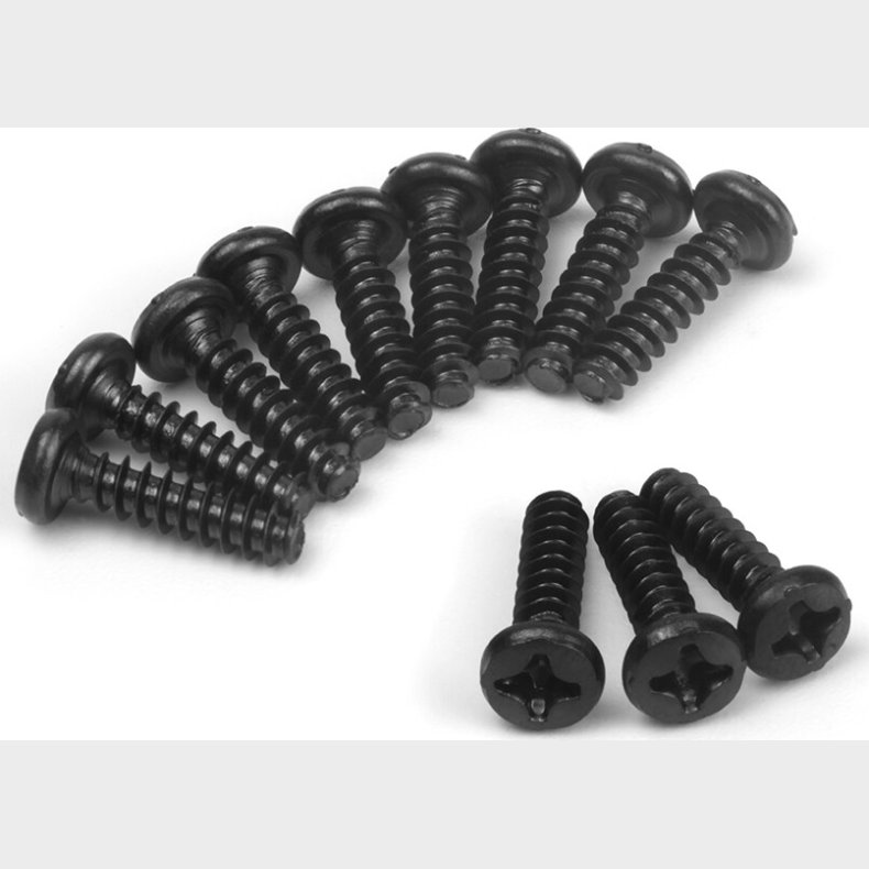 Pan Head Tapping Screws Pbho3�12mm (12pcs) - 540458 - Blackzon