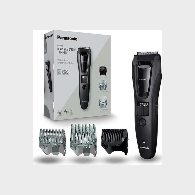 Panasonic - Trdls Trimmer Til Hr, Skg Og Krop - 0,5 Mm