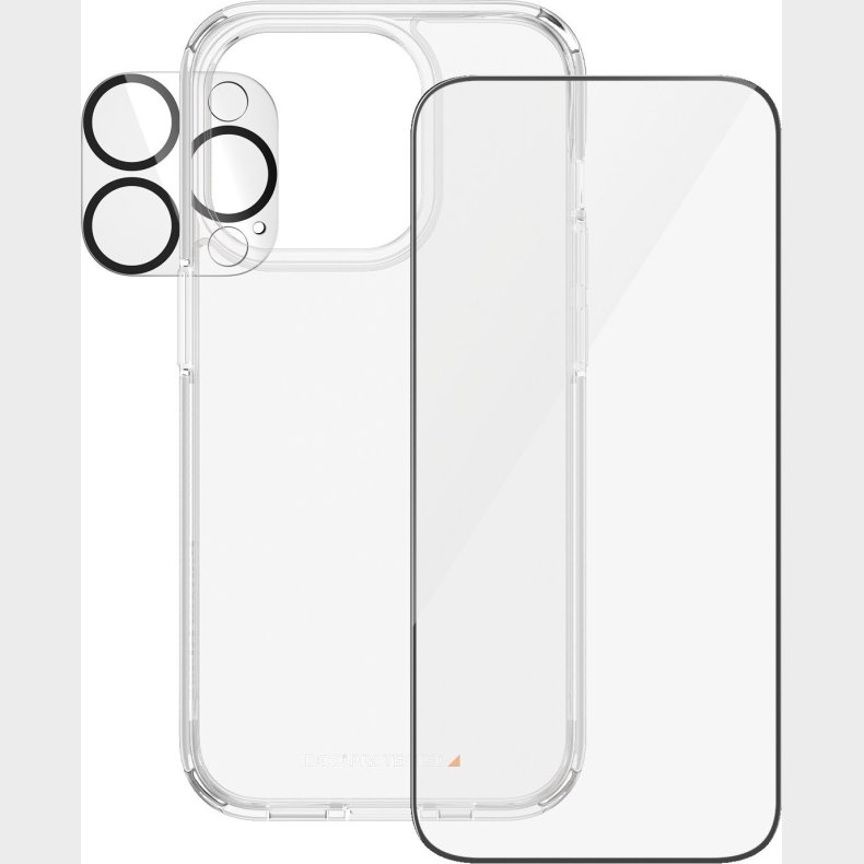 Panzerglass - Apple Iphone 15 Pro - Skrmbeskyttelse + Picture Perfect + D30 Hardcase