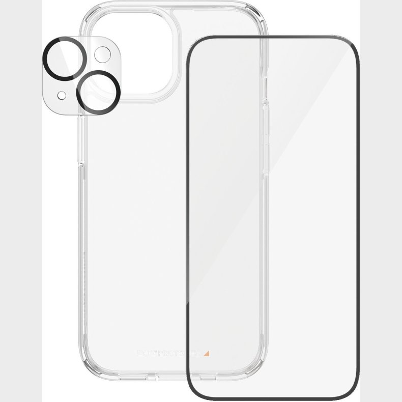 Panzerglass - Apple Iphone 15 - Skrmbeskyttelse + Picture Perfect + D30 Hardcase
