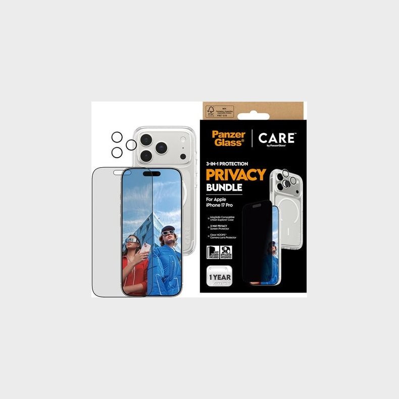 Care By Panzerglass - Iphone 17 Pro - 3-in-1 Privacy Bundle