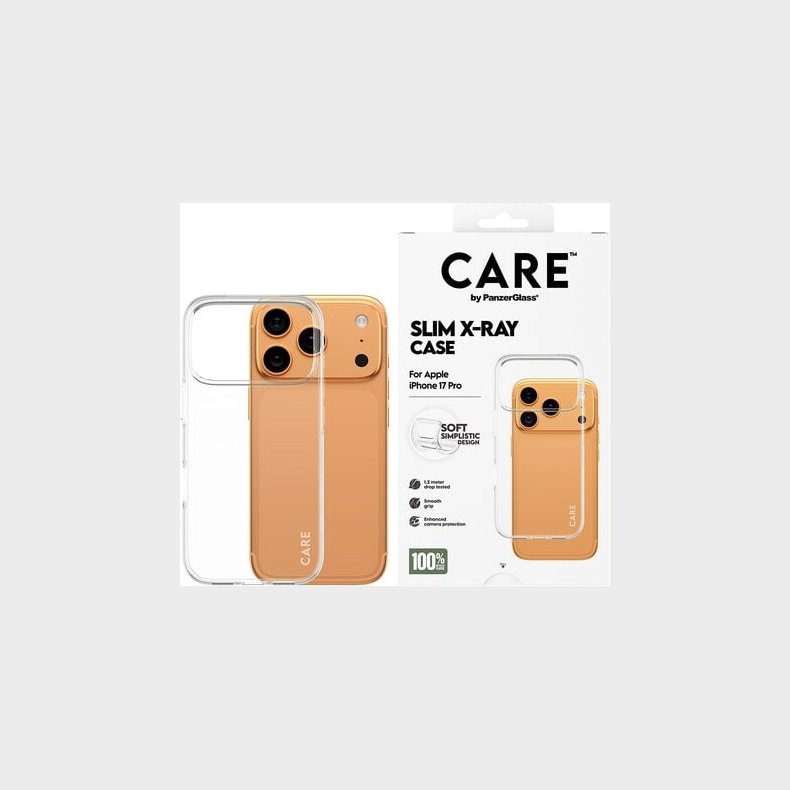 Care By Panzerglass - Iphone 17 Pro - Slim X-ray Case - Transparent