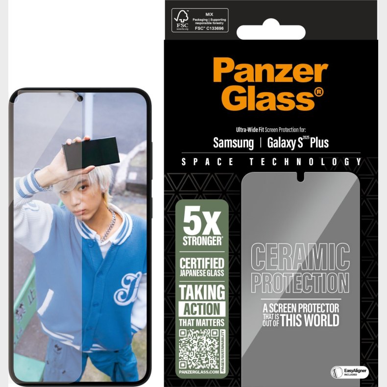 Panzerglass - Samsung Galaxy S 2025 Plus - Skrmbeskyttelse - Ultra-wide