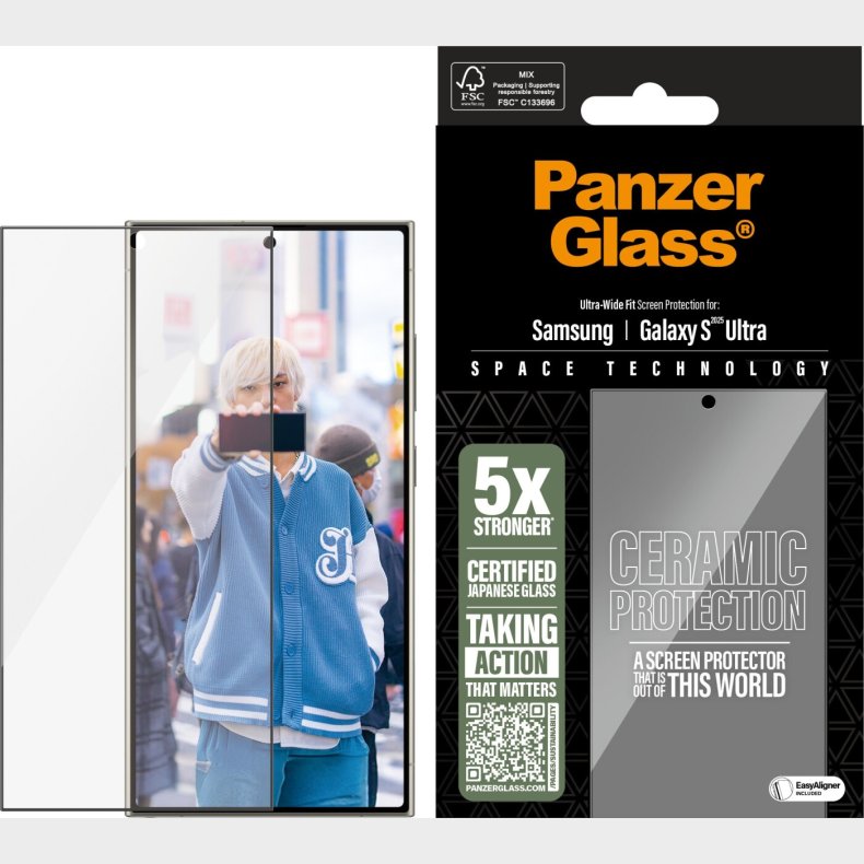 Panzerglass - Samsung Galaxy S 2025 Ultra - Skrmbeskyttelse - Ultra-wide