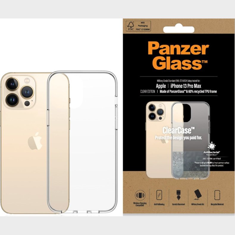 Panzerglass - Iphone 13 Pro Max - Clearcase Cover - Gennemsigtig