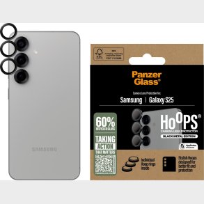 Panzerglass - Hoops - Samsung Galaxy S 2025 - Linsebeskyttelse - Sort