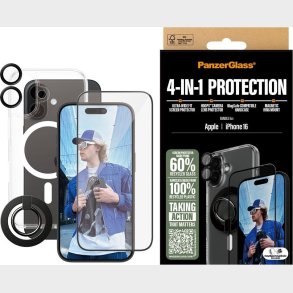 Panzerglass - Iphone 16 6.1'' - 4-in-1 Cover Beskyttelsesst