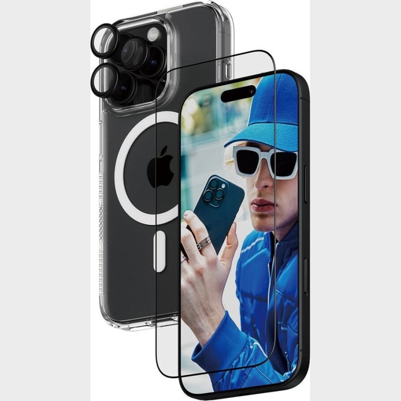 Panzerglass - Iphone 16 6.3'' Pro - 3-i-1 Cover Beskyttelsess�t