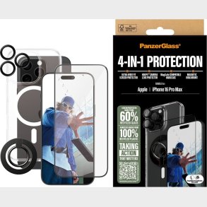 Panzerglass - Iphone 16 Pro Max 6.9'' - 4-i-1 Cover Beskyttelsesst