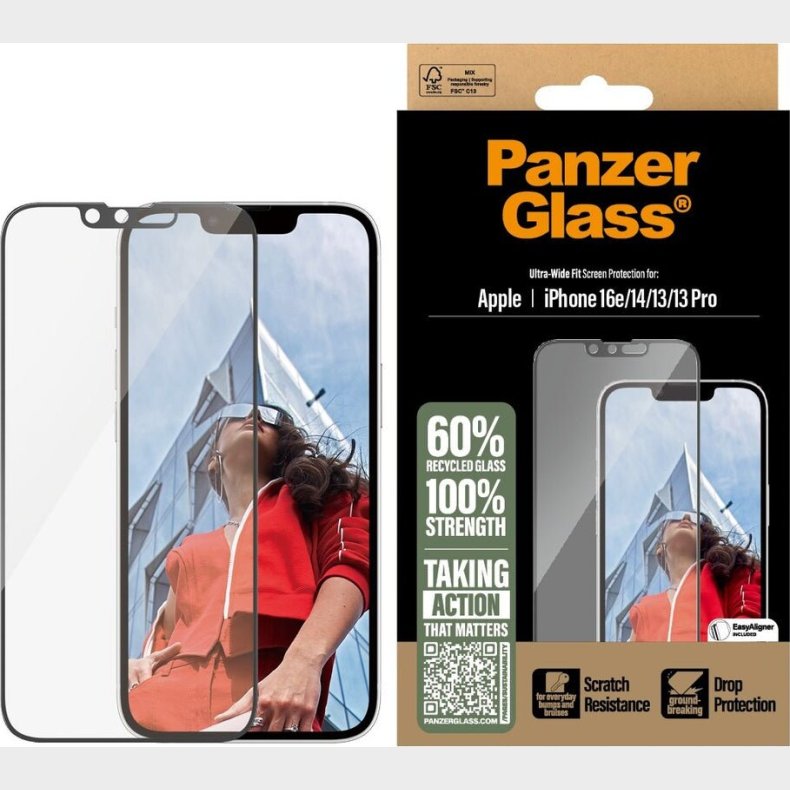 Panzerglass - Iphone 16e / 14 / 13 / 13 Pro - Sk�rmbeskyttelse