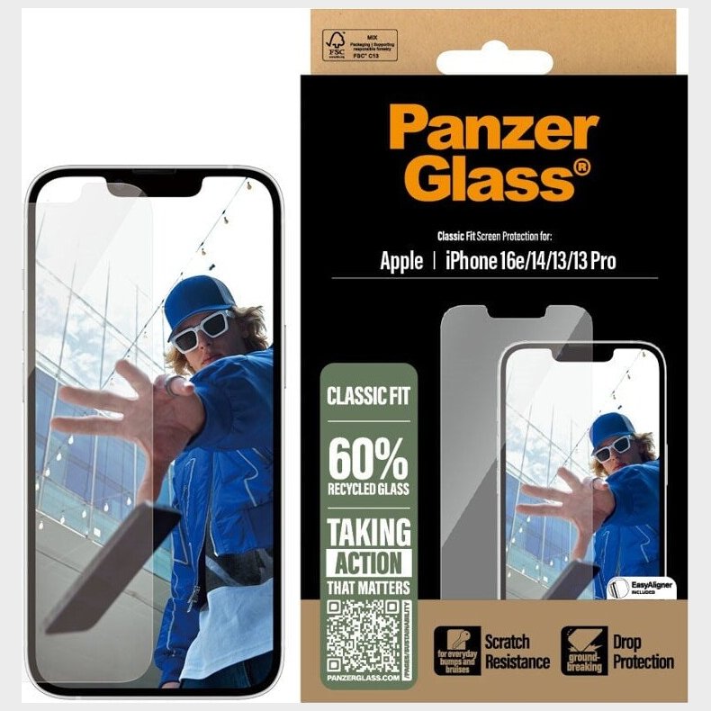 Panzerglass - Screen Protection - Iphone 16e - Classic Fit