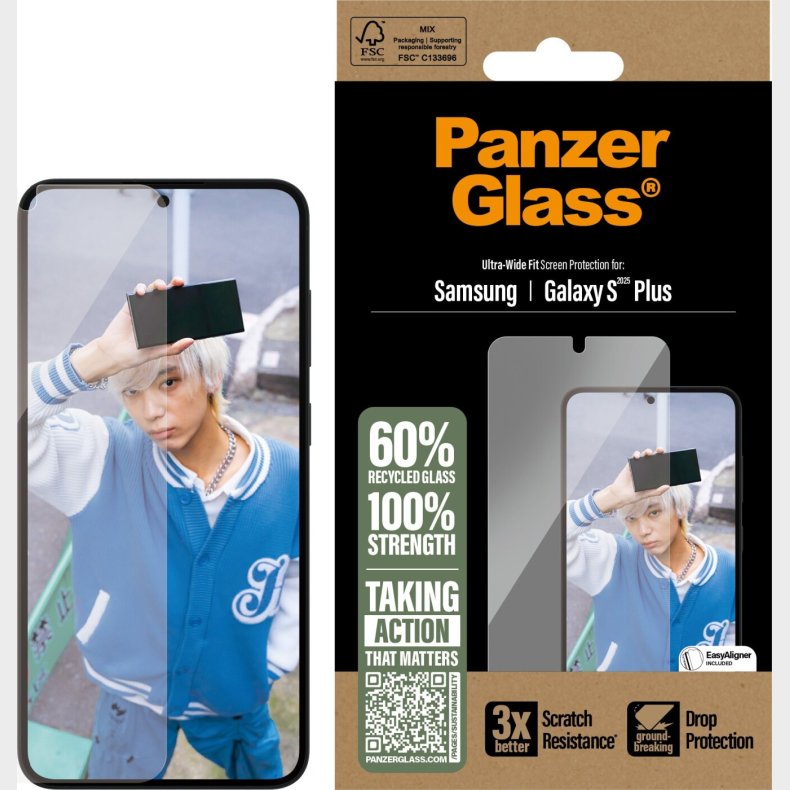 Panzerglass - Samsung Galaxy S 2025 Plus - Skrmbeskyttelse