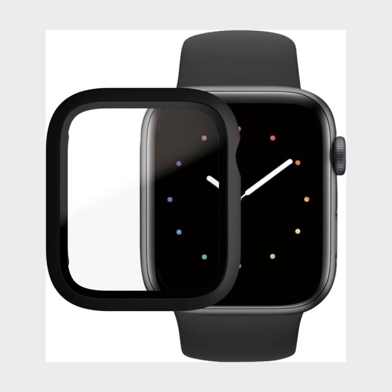 Panzerglass - Skrmbeskyttelse Full Til Apple Watch 4 5 6 Se - Sort