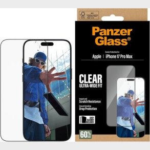 Panzerglass - Skrmbeskyttelse - Iphone 17 Pro Max - Ultra-wide Fit M. Easyaligner