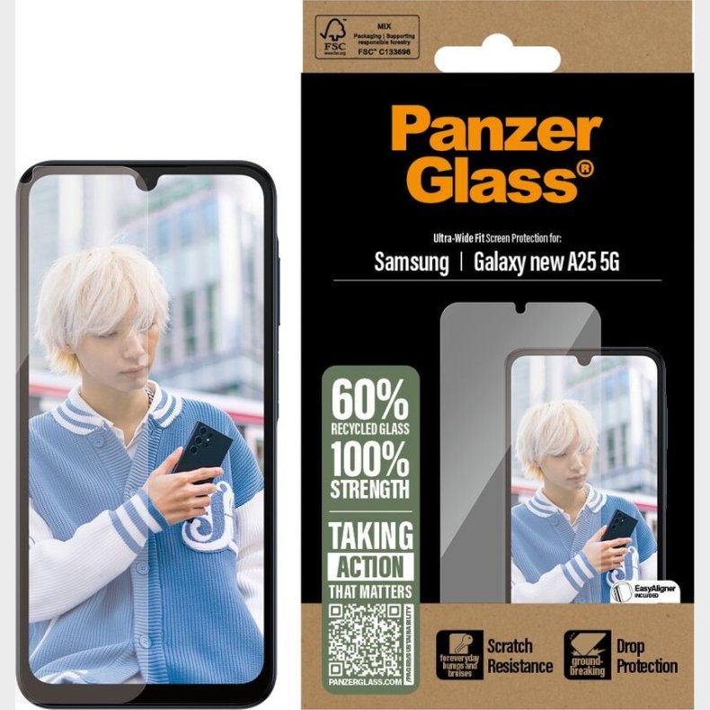 Panzerglass - Skrmbeskytter Galaxy Ny A25 5g Ultra Uwf