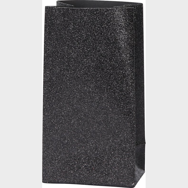 Papirposer - Sort - 17x6x9 Cm - 170 G - 8 Stk.