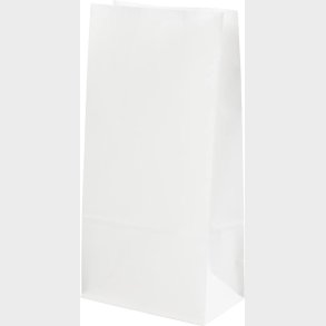 Papirposer - Hvid - 22.5x6,5x11 Cm - 50 G - 100 Stk.