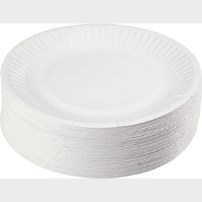 Paptallerken - � 15 Cm - 100 Stk.