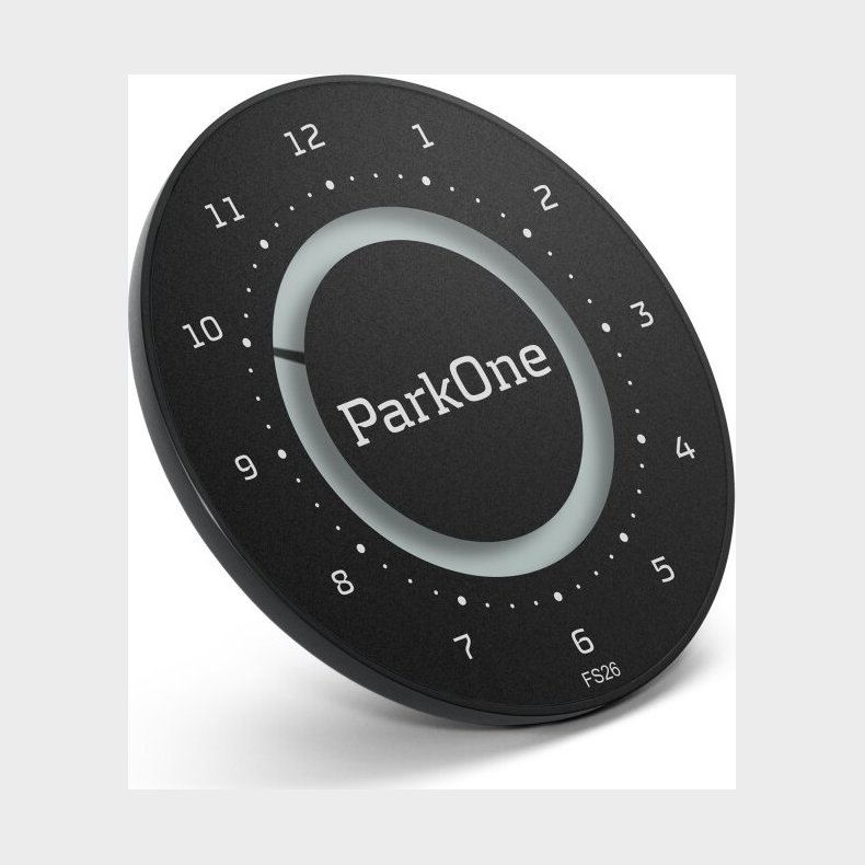 Parkone 2 Elektronisk P Skive / Park One Automatisk P Skive - Sort