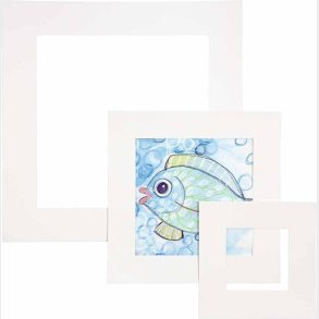 Passepartoutrammer - Tykkelse 0,4 Mm - 270 G - Hvid - 75 Stk.
