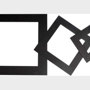 Passepartoutrammer - Tykkelse 0,4 Mm - 270 G - Sort - 75 Stk.