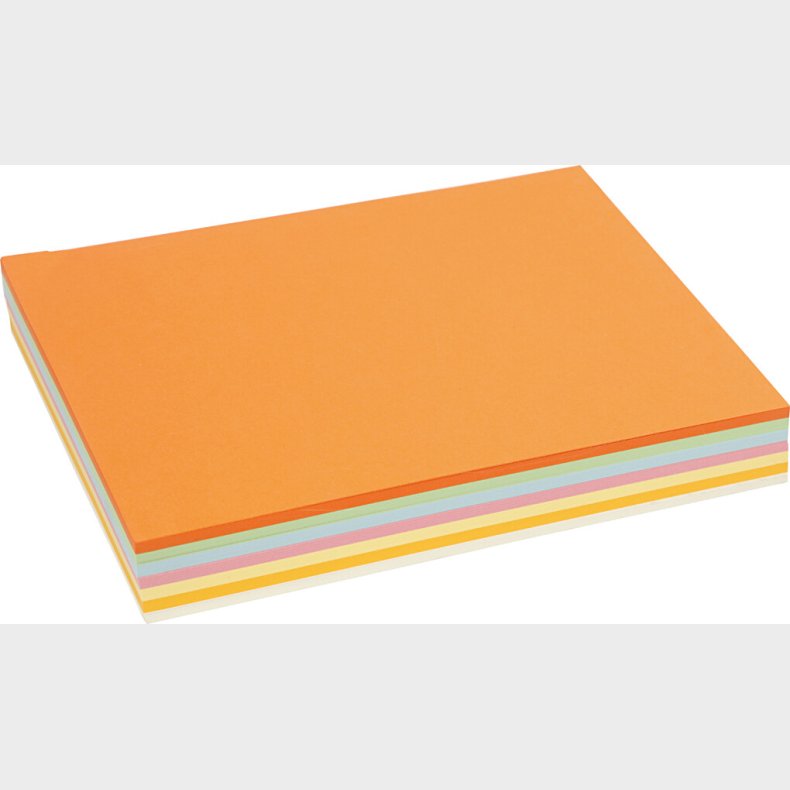 Pastel Karton - A4 - 160 G - Pastelfarver - 210 Ark