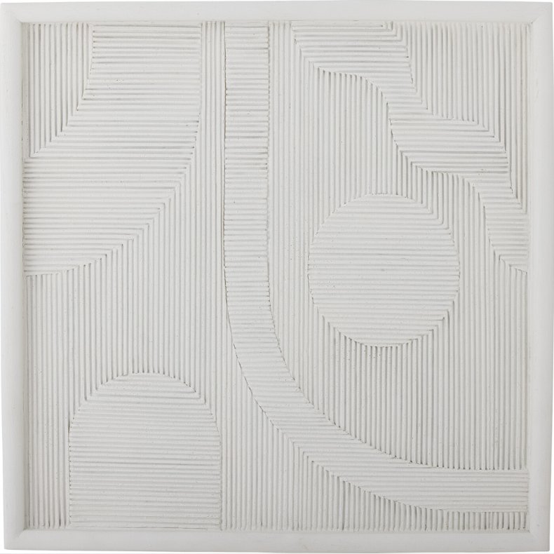 Bloomingville - Patina Vgdekoration - Hvid - Polyresin